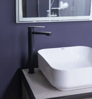 Смеситель для раковины Aquanet Passion AF300-11B 243294 чёрный матовый